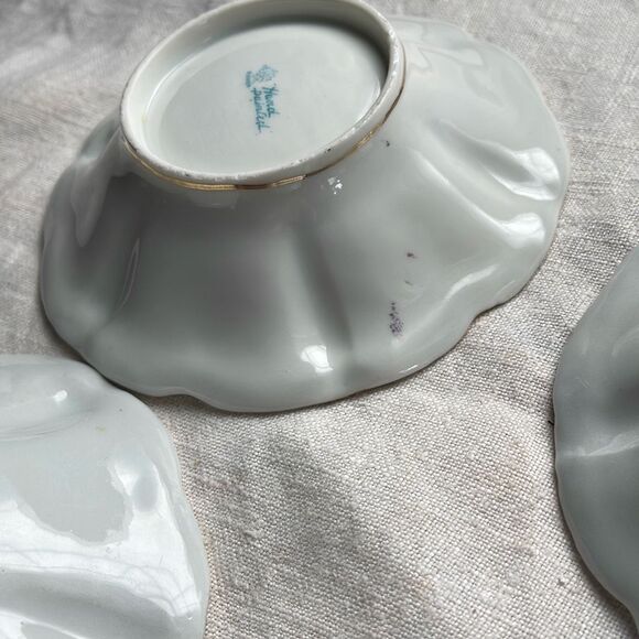 Antique Nippon hand-painted bowls either roses. Gold gilt 1891-1921 - Picture 8 of 8